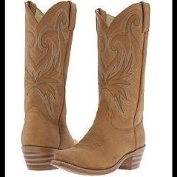 Durango Shoes - Durango Cognac Brown Leather Cowgirl Boots Sz 8M